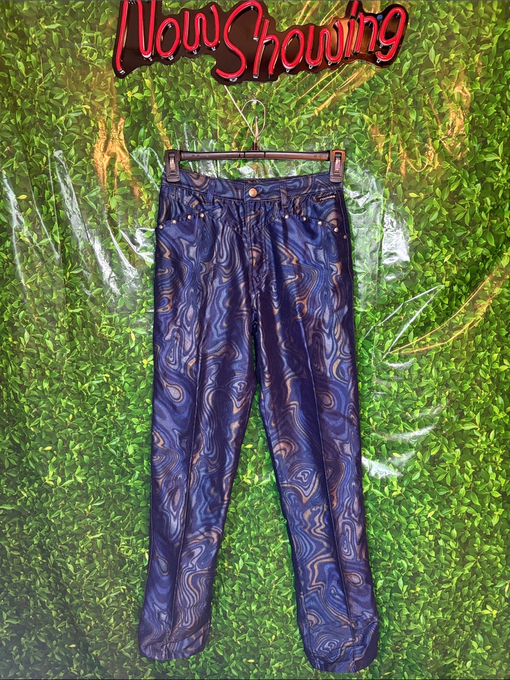 Women’s Rockies Blue Swirl Pattern Casual Pants
